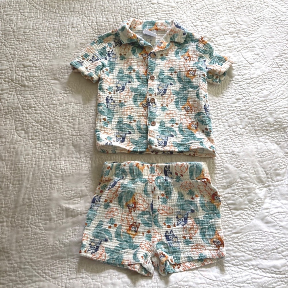 Marvel Spider-Man & Bluey Toddler Boy 2-Piece Summer Outfit Sets Bundle 2T - Picture 7 of 10